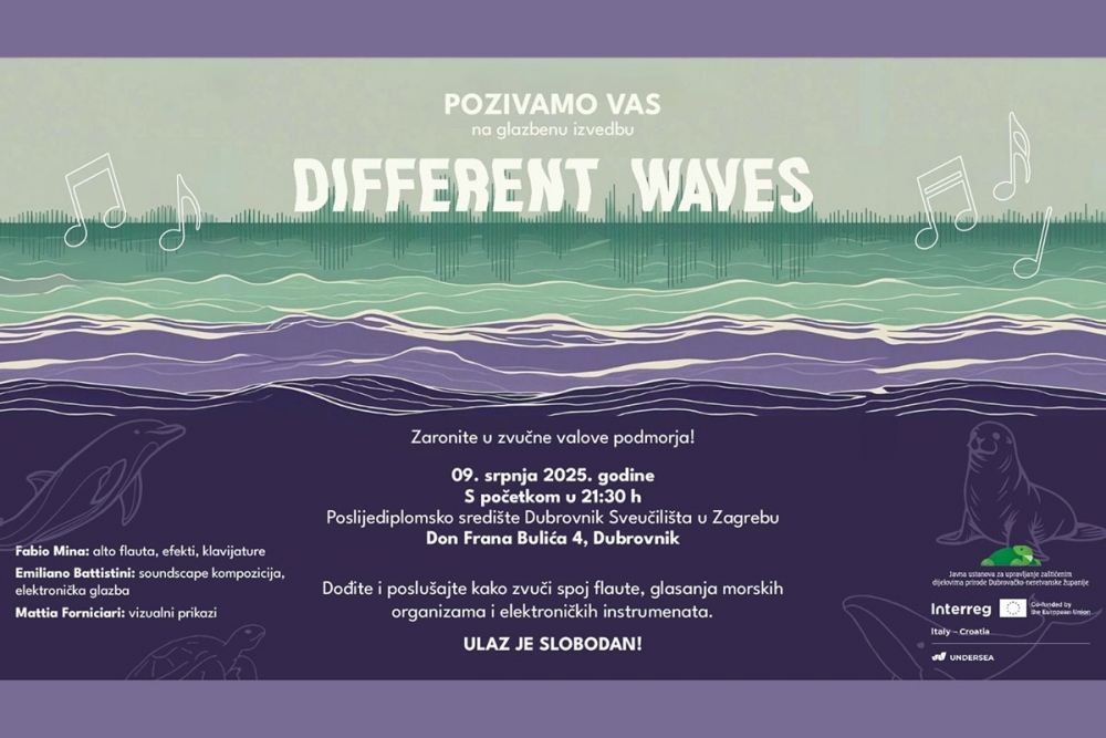 Glazbena izvedba Zaronimo u zvučne valove podmorja - Different Waves