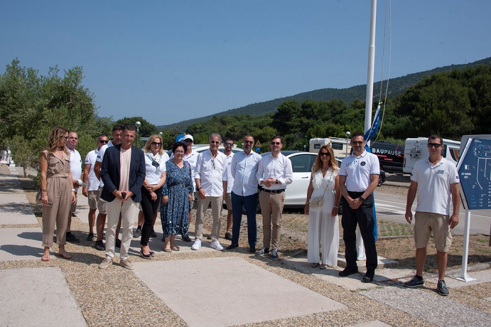 ACI; Svečano podignuta Plava zastava u ACI marini Cres
