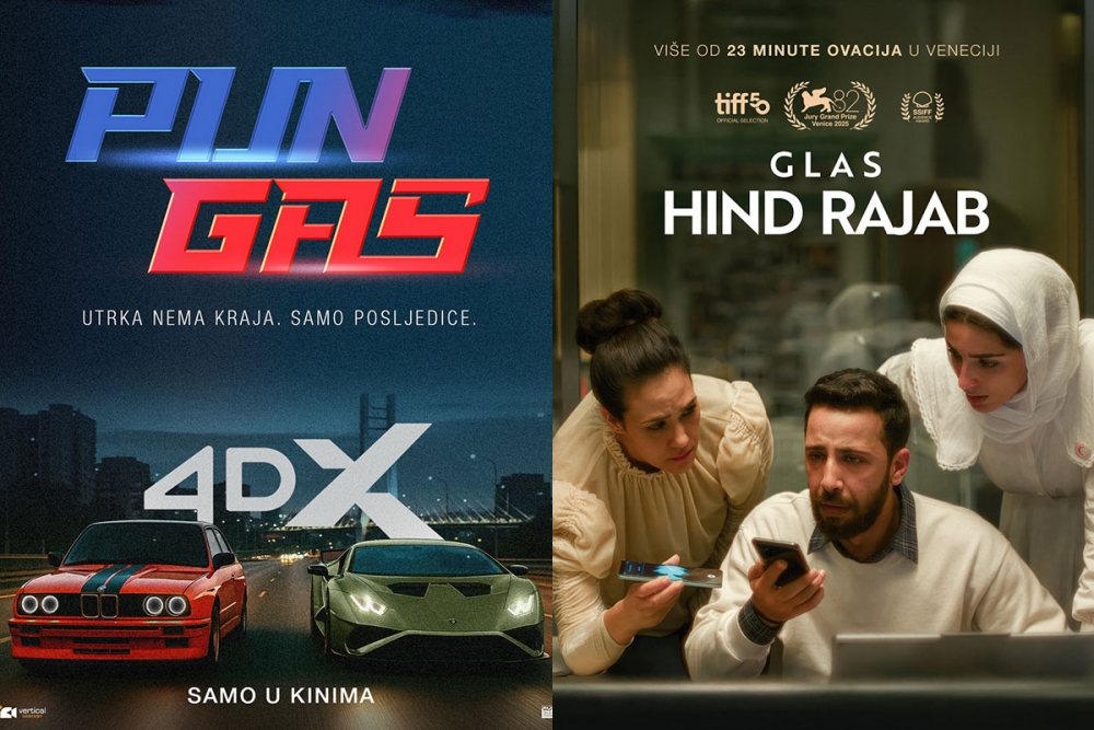 Novi filmski naslovi u dubrovačkim kinima; "Pun gas", "Glas Hind Rajab", "DJ Ahmet", "Bog neće pomoći"..