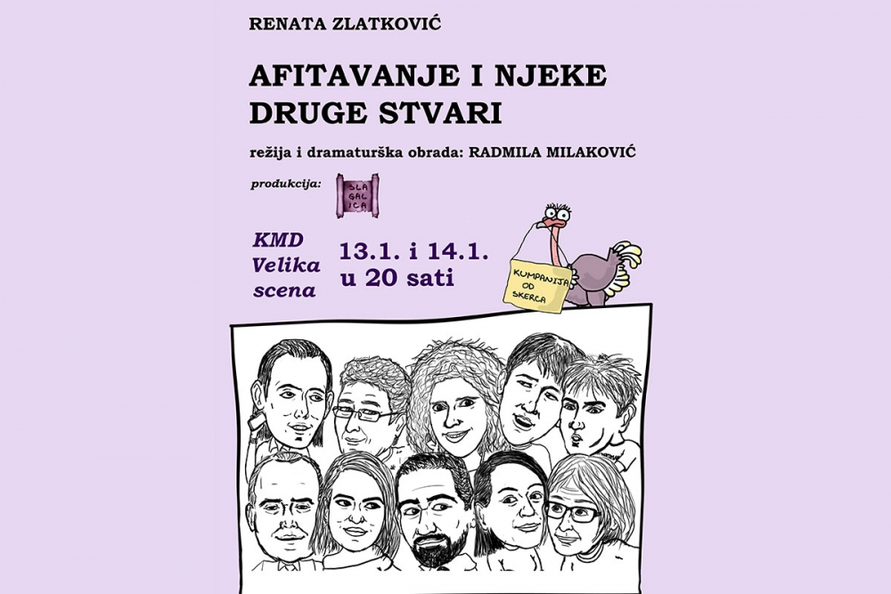Komedija "Afitavanje i njeke druge stvari" amaterske družine Kumpanija od skerca u Kazali&scaron;tu Marina Držića