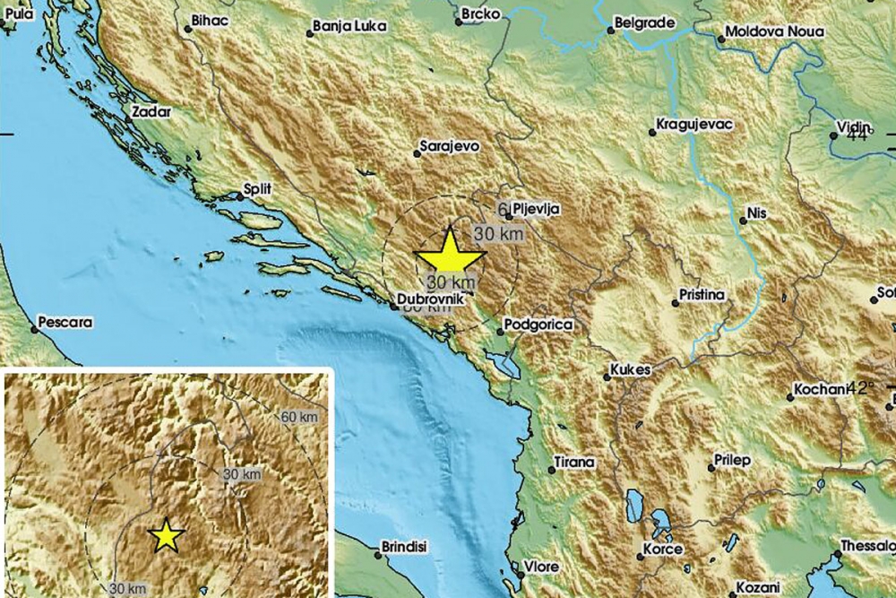 Prema seizmografima Seizmolo&scaron;ke službe Hrvatske noća&scaron;nji potres je bio magnitude 5.6
